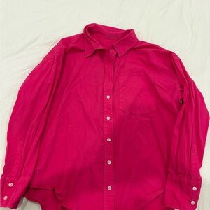 Altar'd State Women's Bright Pink Blouse